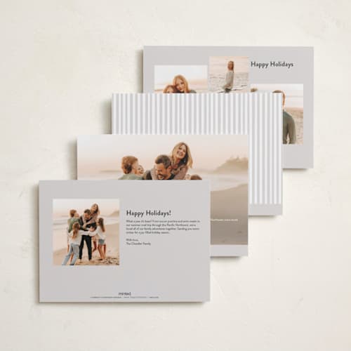 This is a cotton new year photo cards with standard by Meggy Masters called casual cheers printing on recycled smooth signature in standard