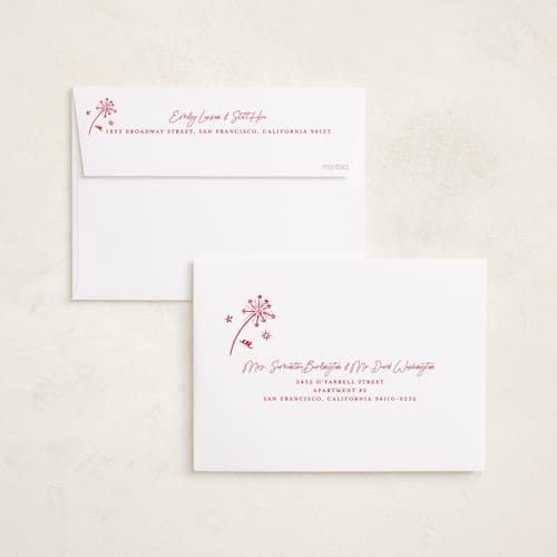 This is a holly berry new year photo cards with standard by Erika Firm called what a twelve months (year!) printing on recycled smooth signature in standard