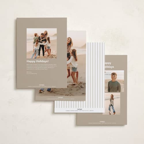 This is a snow new year photo cards with standard by chocomocacino called konpeito printing on recycled smooth signature in standard