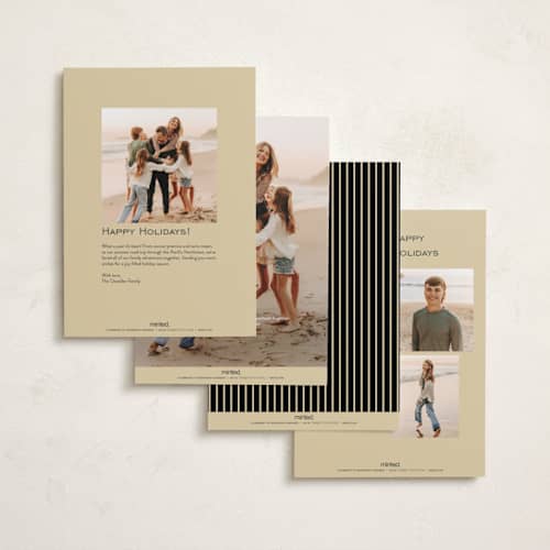 This is a retro new year photo cards with standard by Pixel and Hank called characteristic printing on recycled smooth signature in standard