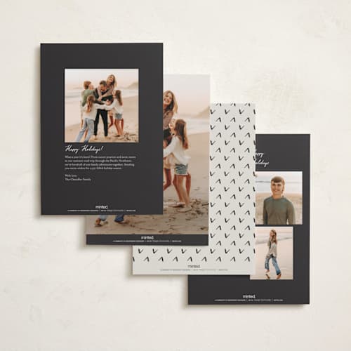 This is a sandstone new year photo cards with standard by Nicole Walsh called new year note printing on recycled smooth signature in standard