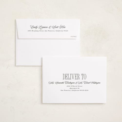 This is a fog new year photo cards with standard by Brianne Larsen called surround printing on recycled smooth signature in standard