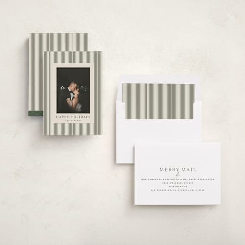 This is a balsam new year photo cards with standard by Kristie Kern called the prep printing on recycled smooth signature in standard