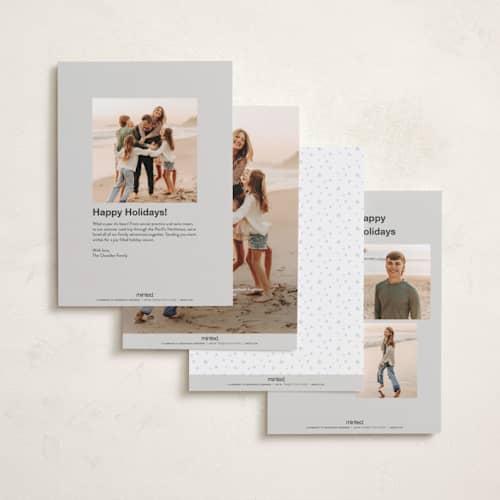 This is a ink new year photo cards with standard by Inkblot Design called archive magazine printing on recycled smooth signature in standard