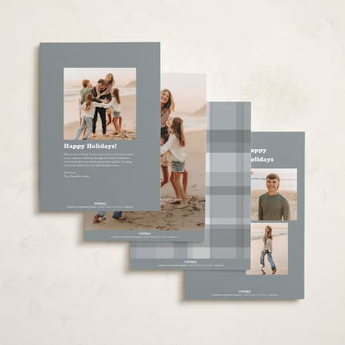 This is a snowflake new year photo cards with standard by Hudson meet Rose called sometime printing on recycled smooth signature in standard