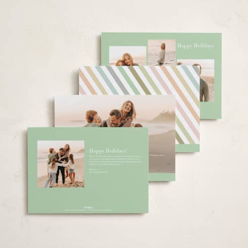 This is a cloud new year photo cards with standard by Sara Hicks Malone called late card era printing on recycled smooth signature in standard