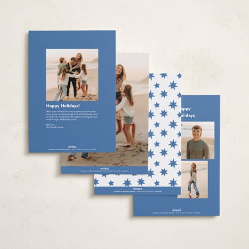 This is a winter new year photo cards with standard by Megan Davis called forgot printing on recycled smooth signature in standard