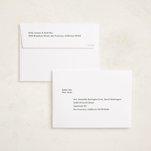 This is a evergreen new year photo cards with standard by Megan Davis called forgot printing on recycled smooth signature in standard