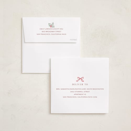 This is a pudding holiday card ornaments with standard by Cass Loh called festive doodles printing on recycled smooth signature in ornament
