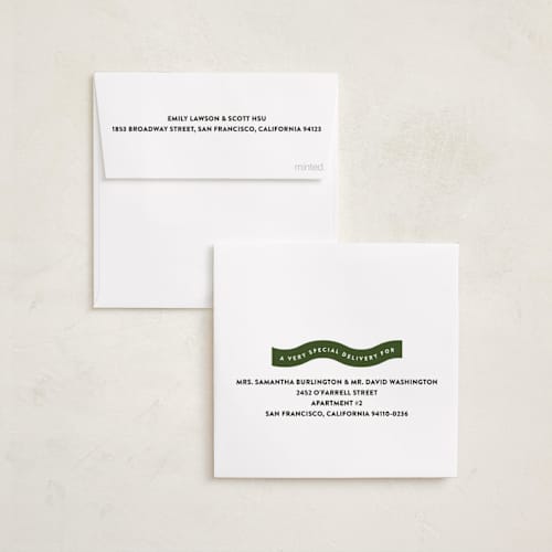 This is a pine holiday card ornaments with standard by Up Up Creative called bouncy printing on recycled smooth signature in ornament