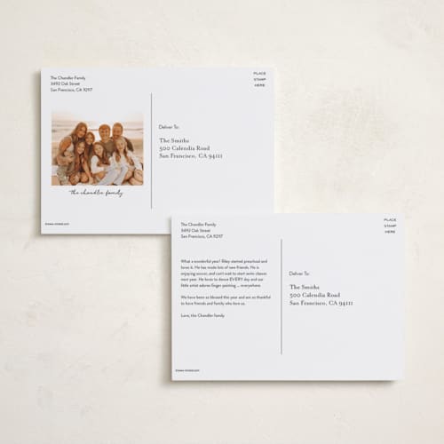 This is a olive christmas postcards with standard by chocomocacino called mandazi printing on signature in postcard