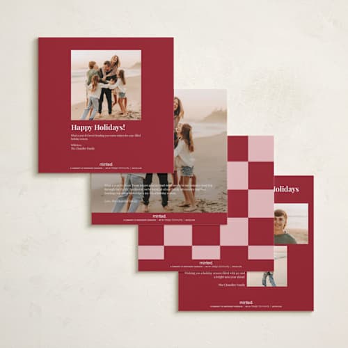 This is a mulled wine holiday photo cards with standard by Anja Jankowsky called happiest of holidays wishes printing on recycled smooth signature in square