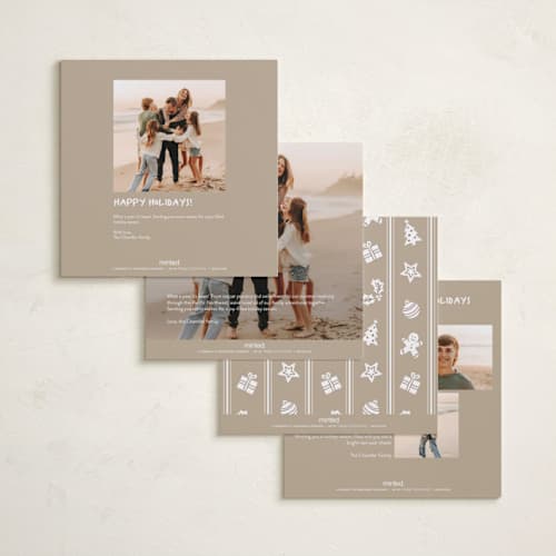 This is a chestnut holiday photo cards with standard by Anna Black called full square printing on recycled smooth signature in square