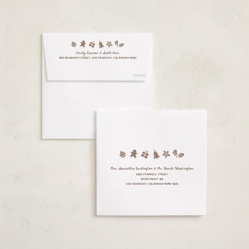 This is a chestnut holiday photo cards with standard by Anna Black called full square printing on recycled smooth signature in square