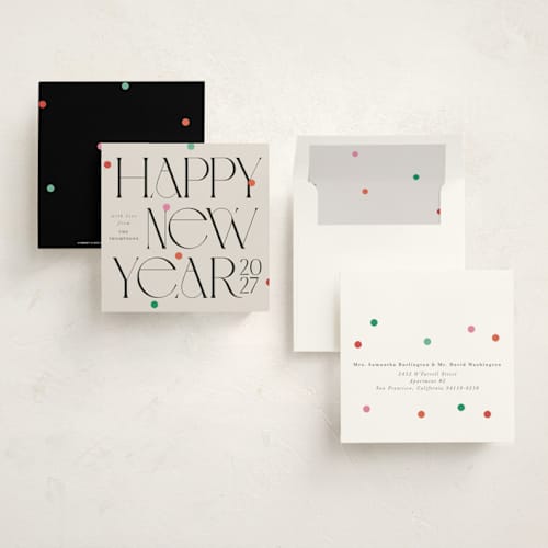 This is a tinsel holiday photo cards with standard by Lori Wemple called holiday square printing on signature in square