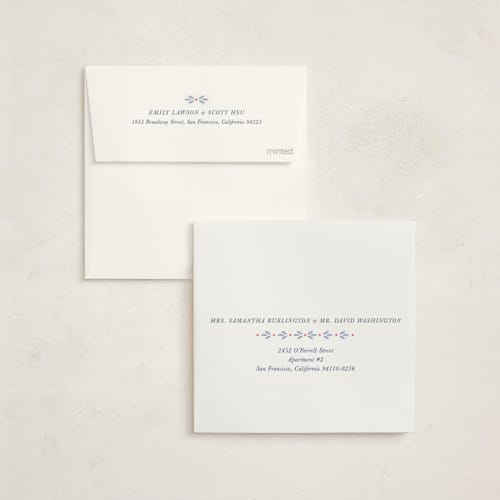 This is a frost holiday photo cards with standard by Alston Foster called classic garland printing on signature in square