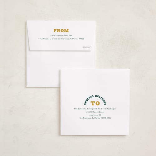 This is a hot toddy holiday photo cards with standard by Carrie Moradi called encircled printing on signature in square