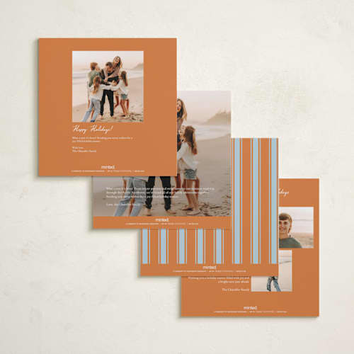 This is a frost holiday photo cards with standard by Claudia Orengo called our song printing on recycled smooth signature in square