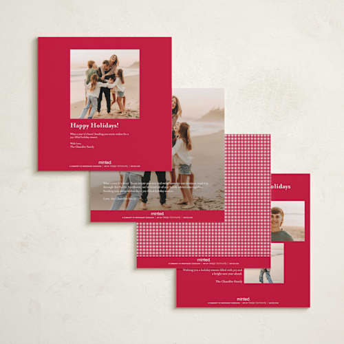 This is a apples holiday photo cards with standard by Tamara Hilje called allegro printing on recycled smooth signature in square