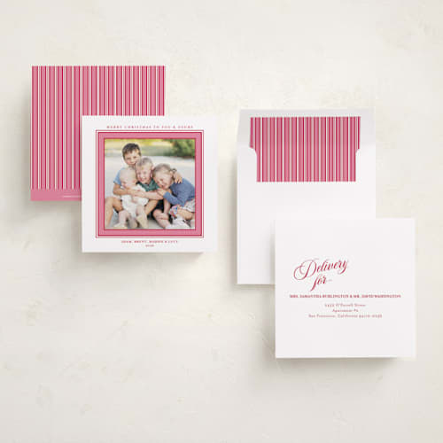 This is a gumdrop holiday photo cards with standard by Alston Foster called colorful wishes printing on recycled smooth signature in square