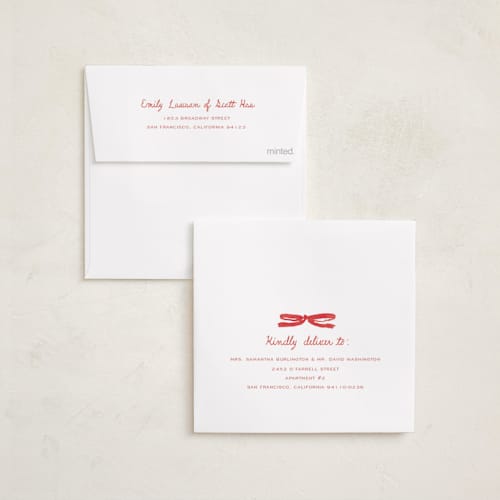 This is a peppermint holiday photo cards with standard by Oscar and Emma - Karly Depew called fresh festive printing on recycled smooth signature in square