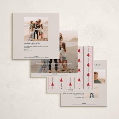 This is a champagne holiday photo cards with standard by Jelena Vuletic called jovial printing on recycled smooth signature in square