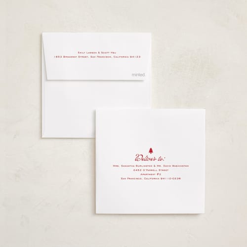 This is a champagne holiday photo cards with standard by Jelena Vuletic called jovial printing on recycled smooth signature in square