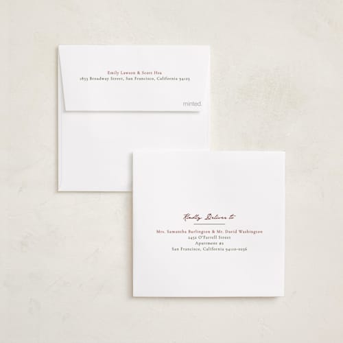 This is a holly berry holiday photo cards with standard by Elly called cozy love printing on recycled smooth signature in square