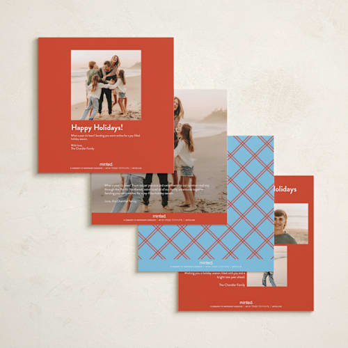 This is a bluebell holiday photo cards with standard by Pati Cascino called nola printing on recycled smooth signature in square
