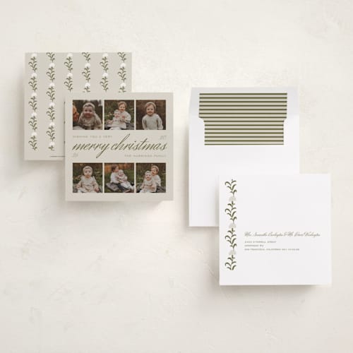 This is a cookie holiday photo cards with standard by Danie Romrell called square poster printing on recycled smooth signature in square