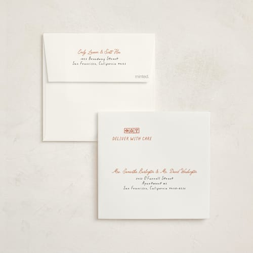 This is a santa holiday photo cards with standard by Claudia Orengo called messy christmas printing on signature in square