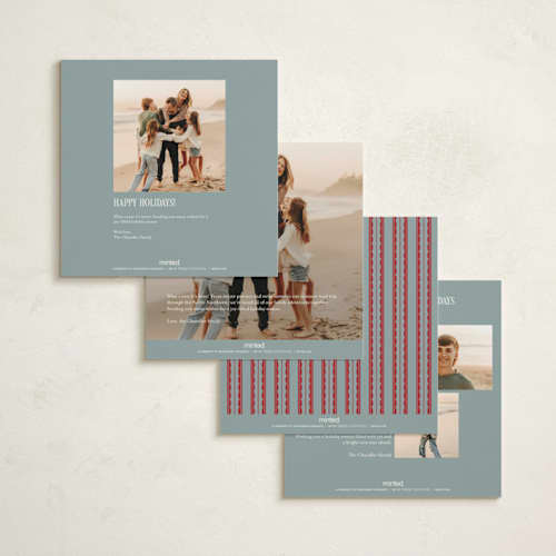 This is a frost holiday photo cards with standard by Amy Kross called winter berry printing on signature in square