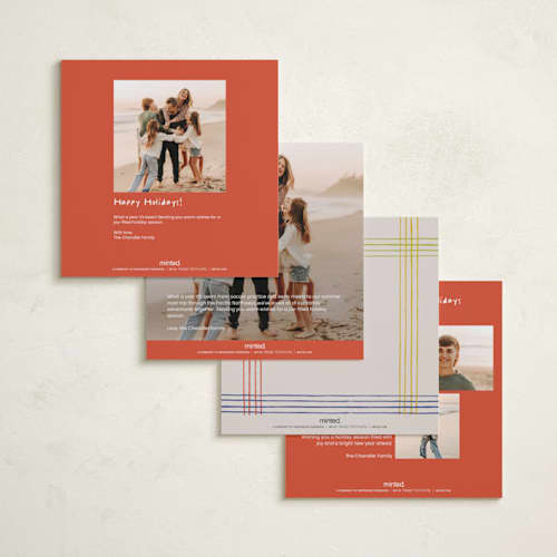 This is a sherbet holiday photo cards with standard by Zove Ahhh called sparkling cheers printing on recycled smooth signature in square