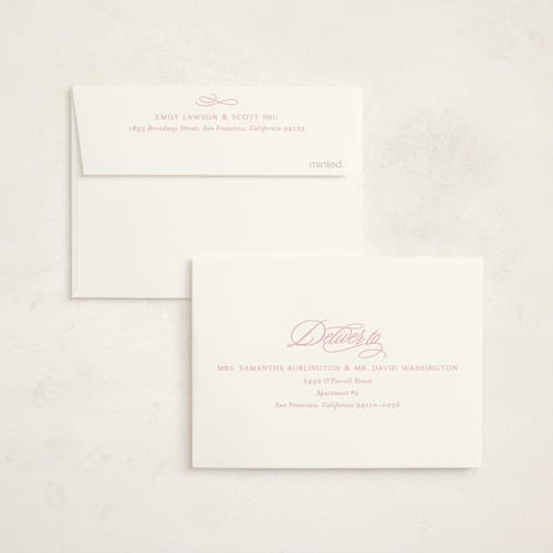 This is a cotton candy baby shower thank you cards with foil pressed by Creo Study called classic gingham printing on strathmore in standard