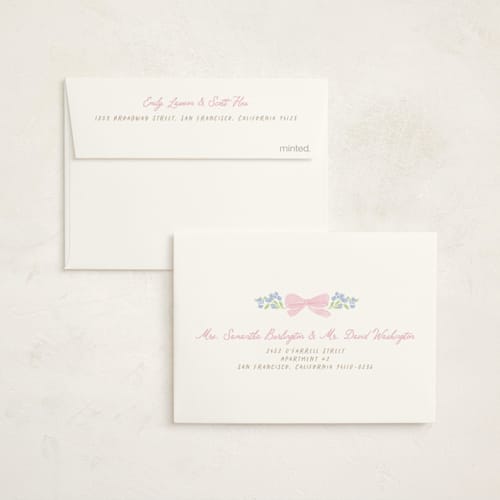 This is a cupcake baby shower thank you cards with standard by Creo Study called little fleur printing on strathmore in standard