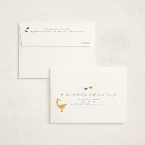 This is a sky baby shower thank you cards with standard by frau brandt called grown with love printing on strathmore in standard