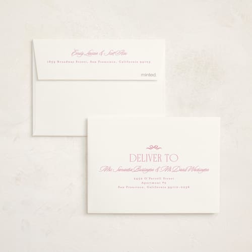 This is a taffy baby shower thank you cards with standard by Kristie Kern called la patisserie printing on strathmore in standard