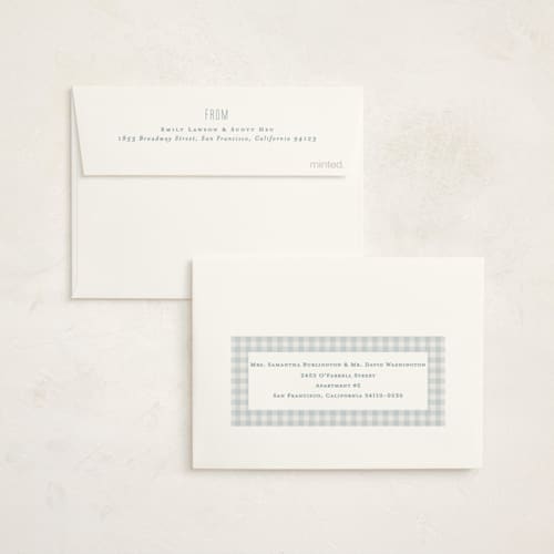 This is a sky baby shower thank you cards with standard by Lea Delaveris called charming printing on strathmore in standard
