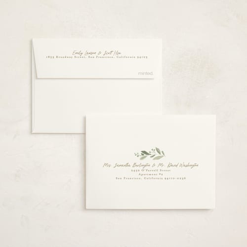 This is a porcelain baby shower thank you cards with standard by Everett Paper Goods called boho buggy printing on strathmore in standard