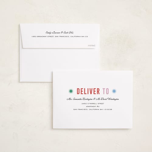 This is a sparkler holiday photo cards with standard by Pixel and Hank called peace poster printing on recycled smooth signature in standard