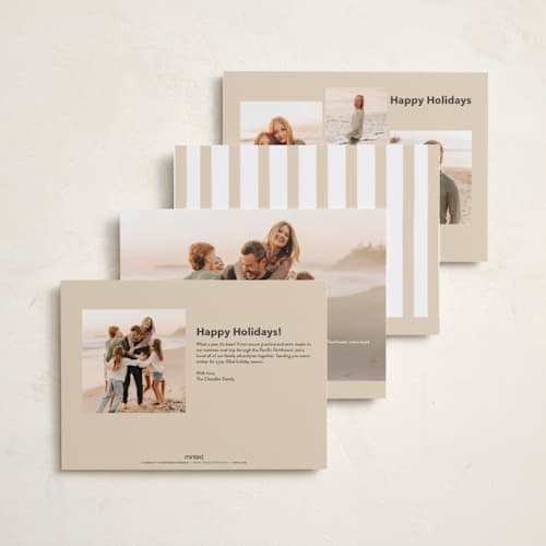 This is a cotton holiday photo cards with standard by Angela Thompson called holiday fun! printing on recycled smooth signature in standard