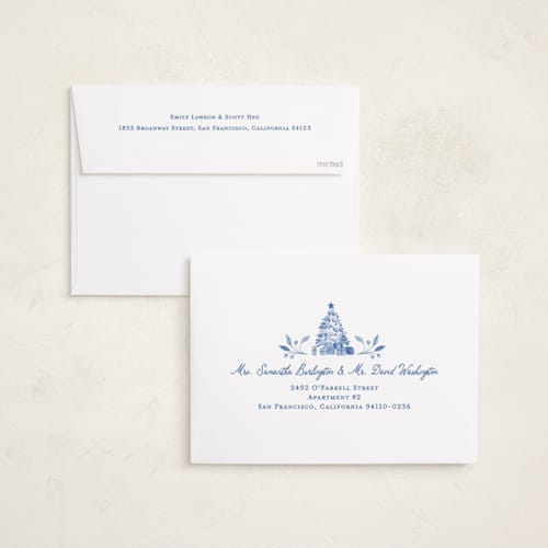 This is a spring lake holiday photo cards with standard by Sarah Knight called the nutcracker printing on recycled smooth signature in standard