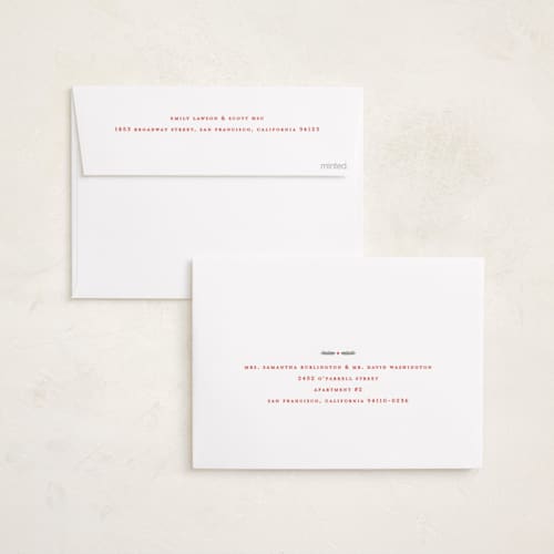 This is a fir holiday photo cards with standard by Ashley Iwafuchi called festive evergreen printing on recycled smooth signature in standard