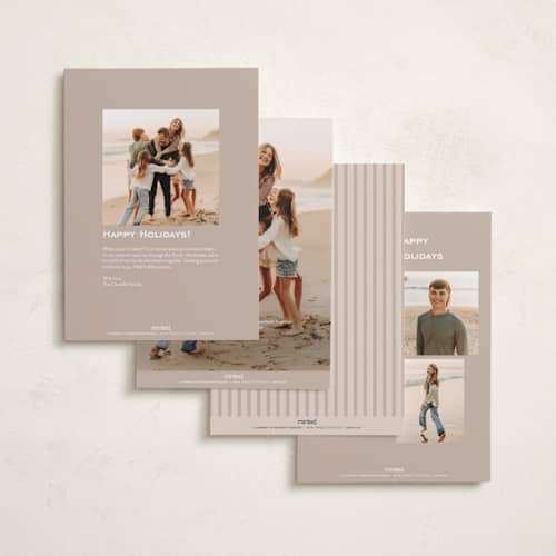 This is a sugar cookies holiday photo cards with standard by JoAnn Jinks called minimal border printing on recycled smooth signature in standard