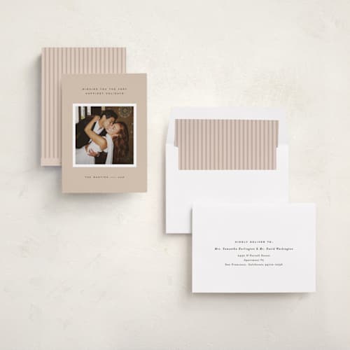 This is a sugar cookies holiday photo cards with standard by JoAnn Jinks called minimal border printing on recycled smooth signature in standard