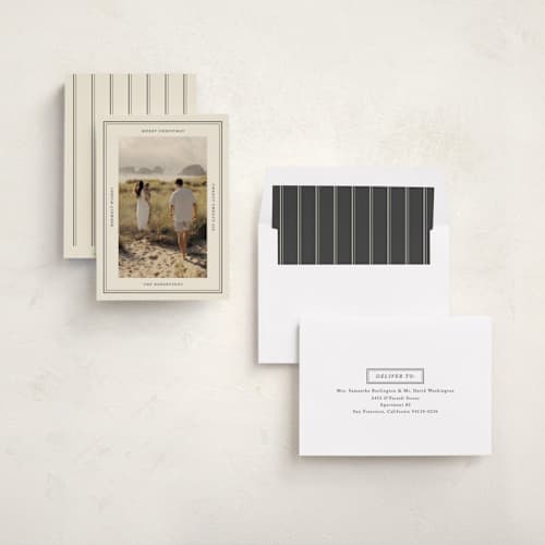 This is a ash holiday photo cards with standard by Ellen Schlegelmilch called nautical printing on recycled smooth signature in standard