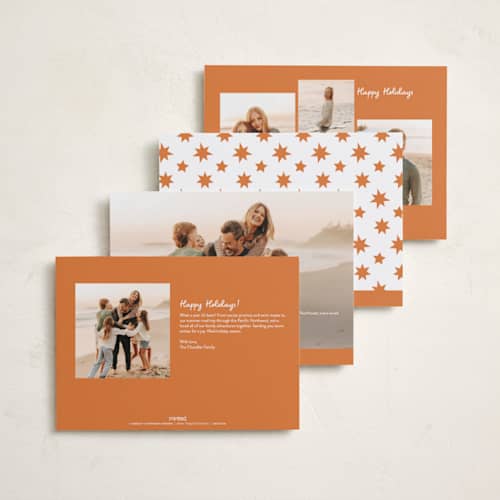 This is a spice holiday photo cards with standard by Megan Davis called howdy holidays printing on recycled smooth signature in standard