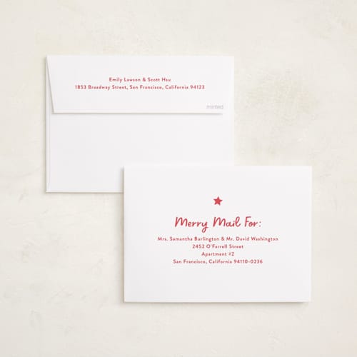 This is a snow holiday photo cards with standard by Megan Davis called howdy holidays printing on recycled smooth signature in standard