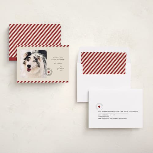 This is a mulled wine holiday photo cards with standard by Roxy Cervantes called mostly good printing on recycled smooth signature in standard