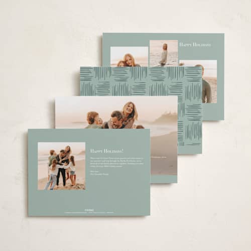 This is a fir holiday photo cards with standard by Hannah Williams called new home holiday printing on recycled smooth signature in standard